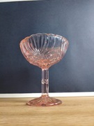 Pucharek cukiernica Verre brillant Ząbkowice szkło rozalinowe 1