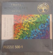 Puzzle drewniane Trefl Woodcraft - Tęczowe motyle 500+1 