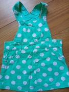 Sukienka mięta,grochy r.80