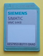 Siemens SIMATIC MMC 64KB 6ES7953-8LF11-0AA0 karta pamięci S7