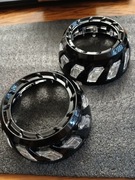 Czarne maskownice soczewek uniwersalne pasuje do soczewek 3 cale 2 szt