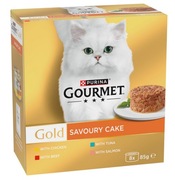 Gourmet Gold Savoury Cake – Zestaw 3 opakowania (72) = 1,74/puszka