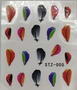 Naklejki wodne na paznokcie listki STZ005