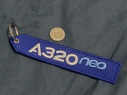 Brelok do kluczy zwieszka Airbus A320 neo