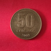 Moneta 50 centavo 2009, Argentyna