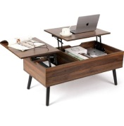 Stolik kawowy rozkładany 3w1 szuflady do przechowywania