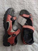 Nowe skórzane sportowe czerwone ceglaste buty sandały Free Walk 41