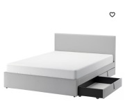 Łóżko tapicerowane z dwoma szufladami 160x200