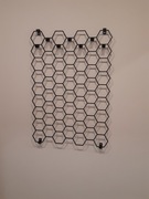 Wieszak metalowy plastry miodu