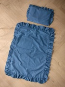 komplet pościeli 2 elementy do wózka łóżeczka falbanki BabyRaj