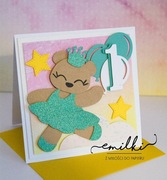 Kartka na roczek, urodzinki, handmade