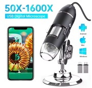 Mikroskop USB 1600X 1080P HD LED do lutowania Android Windows Mac