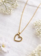 Łańcuszek naszyjnik serduszko stal nierdzewna prezent 