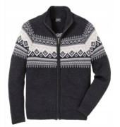 1^  Bonprix duży rozpinany  sweter wzór norweski  XL