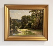 Konstanty Mackiewicz - Pejzaż olejny na płótnie 65x50cm