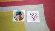 Naklejki Bts Suga i Exo Love kpop 4,5cm