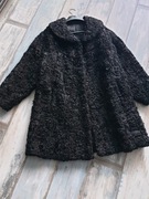 futro naturalne - czarne karakuły 