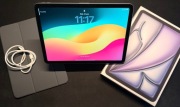 Apple iPad Air 11" M2 128GB WiFi Space Gray + folio + podstawka (bat. 100%)