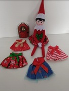 Psotny Elf on the shelf elf badly behaving elf ubranko spódniczka