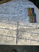 Papierowy obrus do kolorowania dla dzieci 120 cm x 84 cm