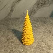 ŚWIECA CHOINKA Z WOSKU PSZCZELEGO 13 cm