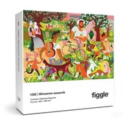 FIGGLE Ilustrowane Puzzle Wiosenne Swawole 1000 elementów - nowe!!!
