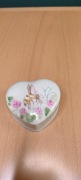 Puzderko porcelana serce ręcznie malowane unikat
