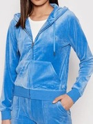Damska welurowa bluza Juicy Couture Robertson Class rozmiar M, niebieska