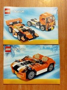 Instrukcja LEGO creator 31017 pomarańczowy kabriolet 