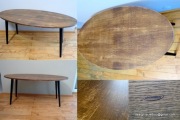 stolik kawowy owal 120x60x47