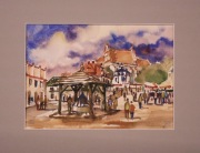 Kazimierz Dolny nad Wisłą AKWARELA 24x30 cm