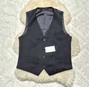 Kamizelka Garniturowa M Czarna 30 % Welna