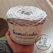 KamaLINKA 311a szary jasny 4mm sznurek bawełniany 100m z rdzeniem 