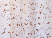 Firanka ze wzorem roślinnym woal szyfon wys. 2,40 m