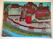 Obraz 60x80 – Zamek Malbork, architektura – suchy pędzel + certyfikat