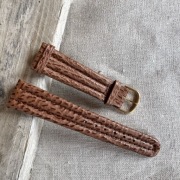 Gruby pasek skórzany 20 mm 20/16 do zegarka męski vintage