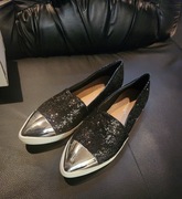 buty nowe złoto baleriny na bucie 41 dł wkładki około 26 cm nr 2070