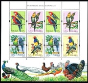 Ark. 2x (3967 - 3970) Egzotyczne ptaki hodowlane