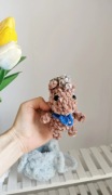 Konik w koszyku na szydełku handmade