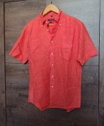 Koralowa koszula męska 100% Len