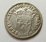 Francja 1/12 Ecu 1658 r srebro