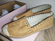 DEEZEE 41 Espadryle kolor camel z dżetami stan idealny