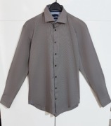 Męska Koszula W Krateczke Szara Tommy Hilfiger |R. L