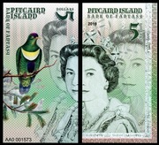 Pitcarin Islands banknoty kolekcjonerskie repliki.
