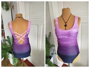 Fioletowy- cieniowany jednoczęściowy strój kąpielowy rozmiar M