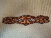 Skórzana bransoletka opaska na nadgarstek 