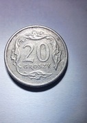 Moneta 20 groszy rok 1990