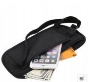 SASZETKA BIODROWA MONEY BELT ETUI PODRÓŻNE NA PIENIĄDZE KARTY PASZPORTOWKA 