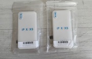 NOWE etui na telefon iPhone X / XS bezbarwne 2 sztuki  