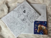 2 OBRAZY MALOWANIE PO NUMERACH KONIE W RAMIE